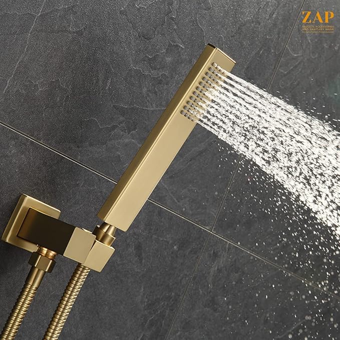 Ultra 5552 Gold Hand Shower with Tube & Holder