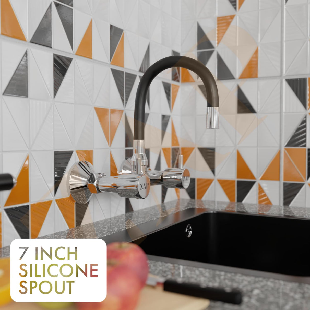 Elixir Single Flow Sink Mixer Flexible Silicone Spout Tap