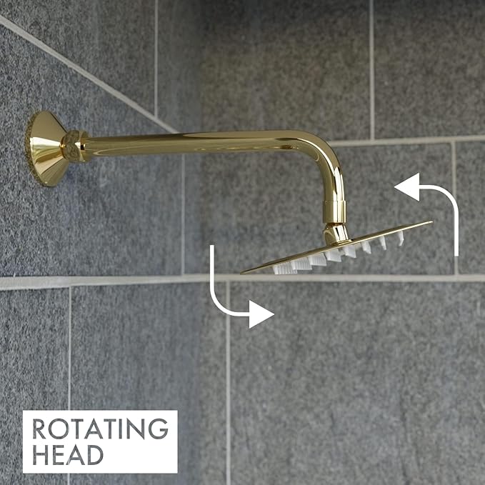 Elixir Gold Overhead Shower Faucet