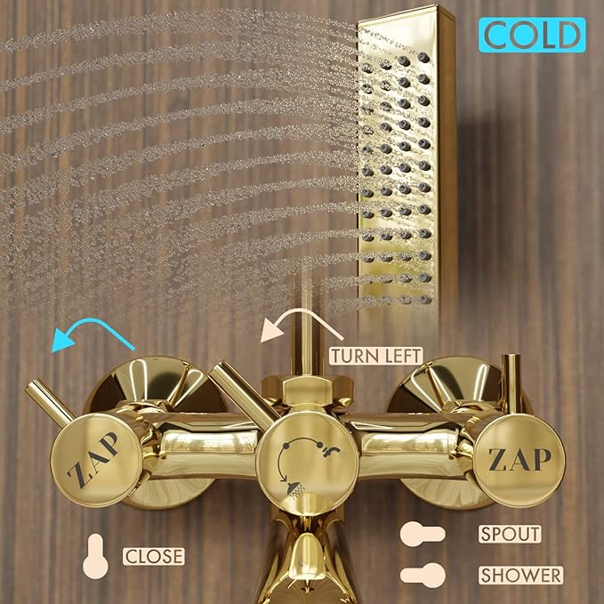 #Model Name_Elixir Gold Hand Shower Faucet
