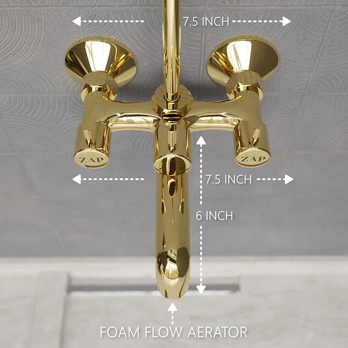#Model Name_Elixir Gold Wall Mixer Faucet