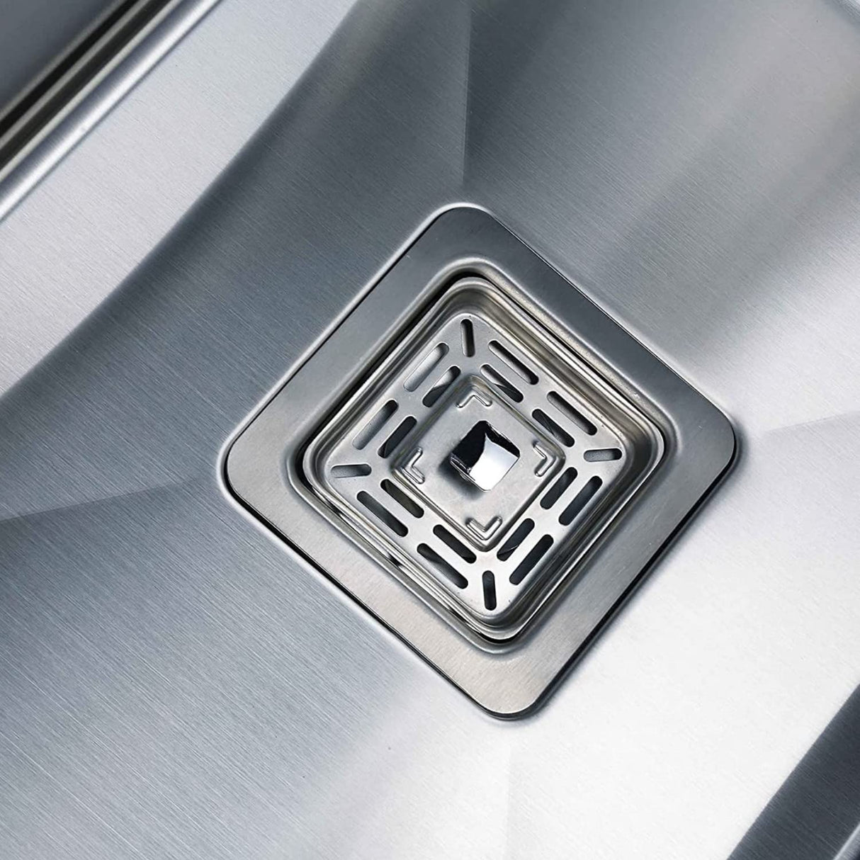 ZAP Kitchen Sink Single Bowl 21x18x10 Inch | Matte Finish SS-304 Stainless Steel | Includes Waste Coupling, Waste Pipe & Drainer Basket | Spacious, Durable & Stain Resistant Modern Sink