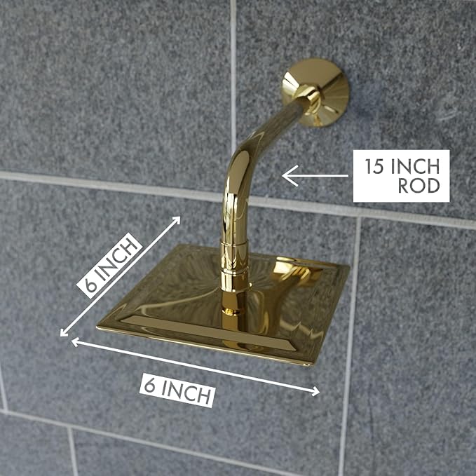 Elixir Gold Overhead Shower Faucet