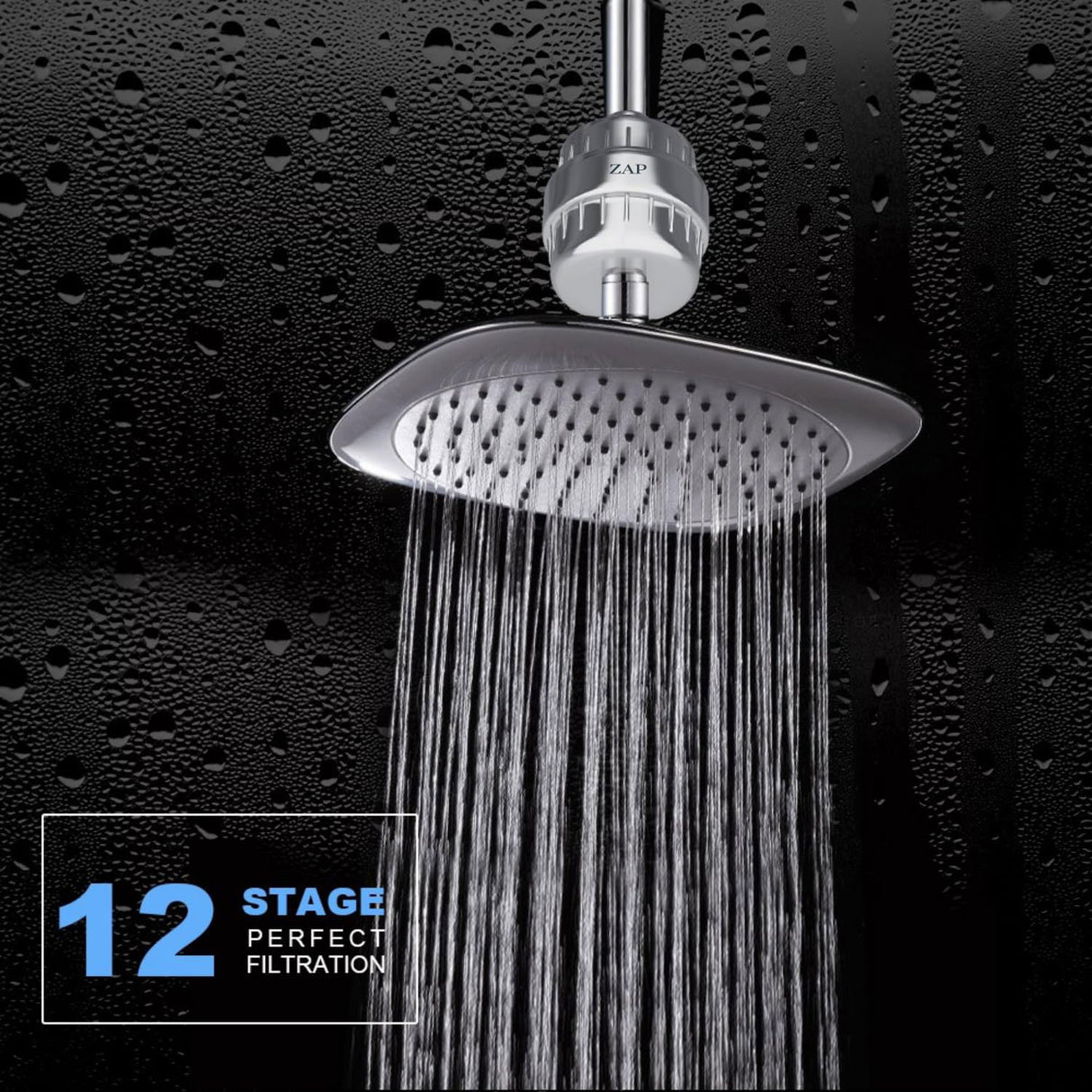 3271 Shower & Tap Hard Water Filter with Overhead Shower