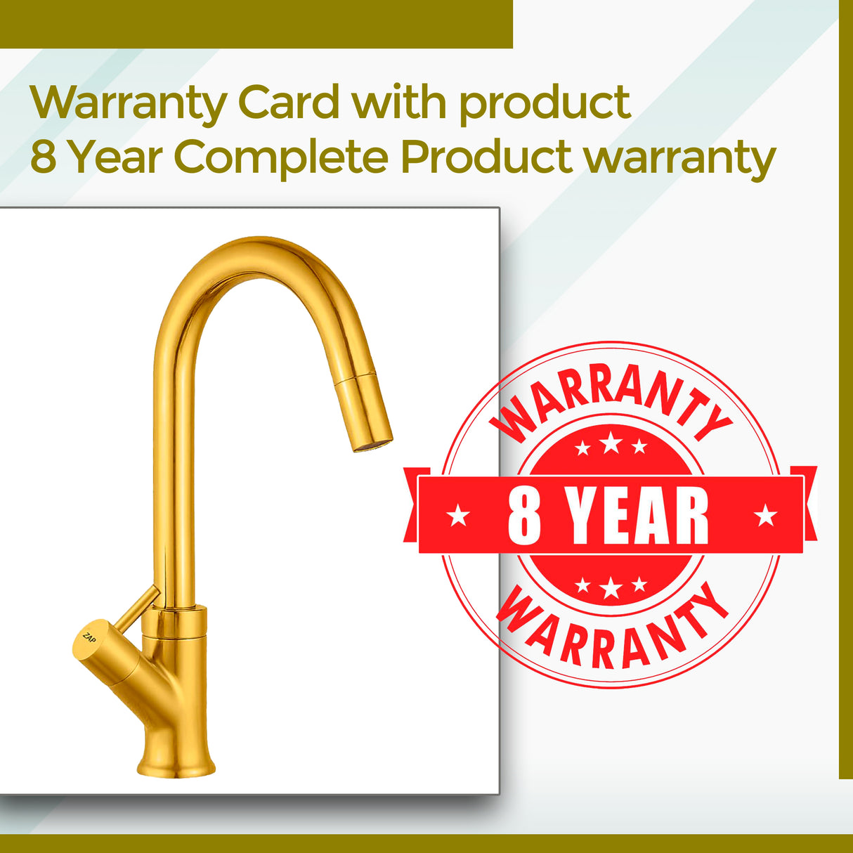 Elixir Swan Neck Tap • Gold • Deck-Mounted Tap • Brass