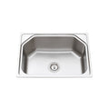 Matte Finish Stainless Steel Sink (24 x 18 x 9-inch, Medium)
