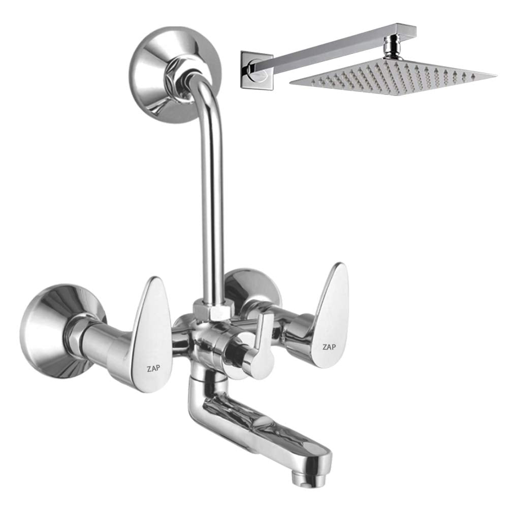 Brezza 2 in 1 Wall Mixer with Overhead Shower