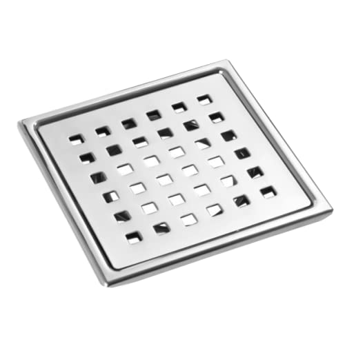 Stainless Steel Anti Foul Floor Water Drain Grating Bathroom Floor Drainer/ Jali (GT-203, 4X4 Inch)