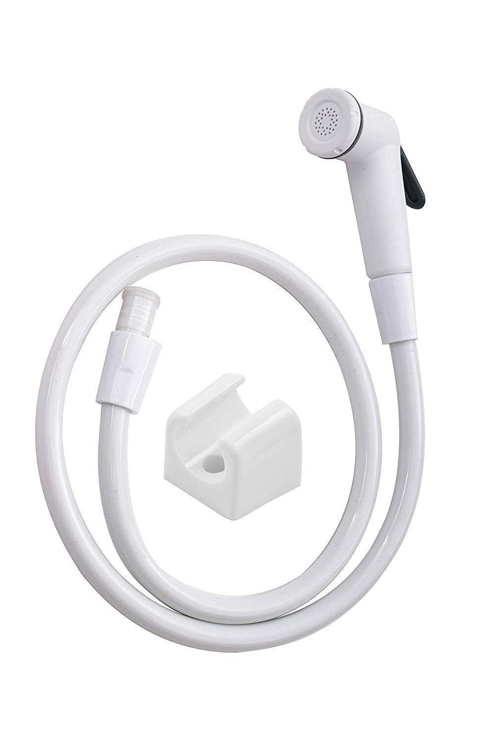 Plastic Spray Health Faucet, White, Polished Finish