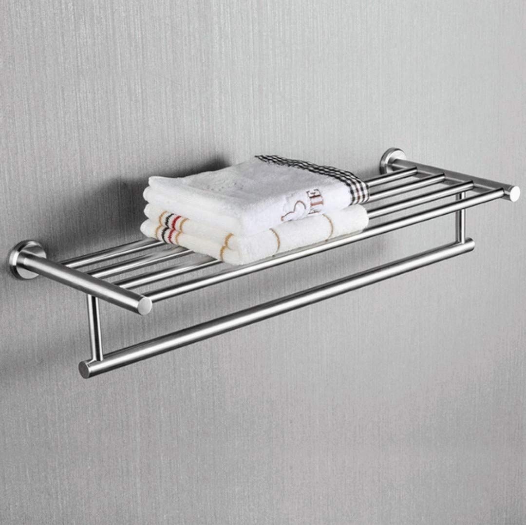 Stainless Steel 304 Grade Towel Rack for Bathroom Shelf Towel Bar Holder Wall Mounted Hanger