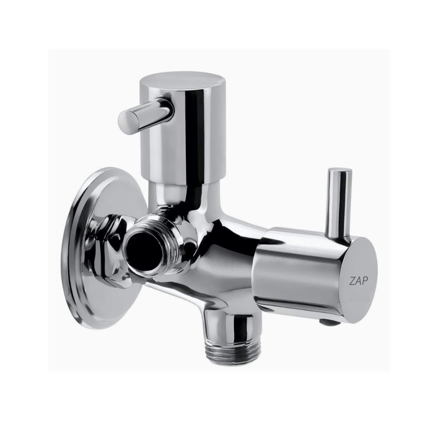 Elixir Angle Valve 2 in 1 Dual Control with Wall Flange