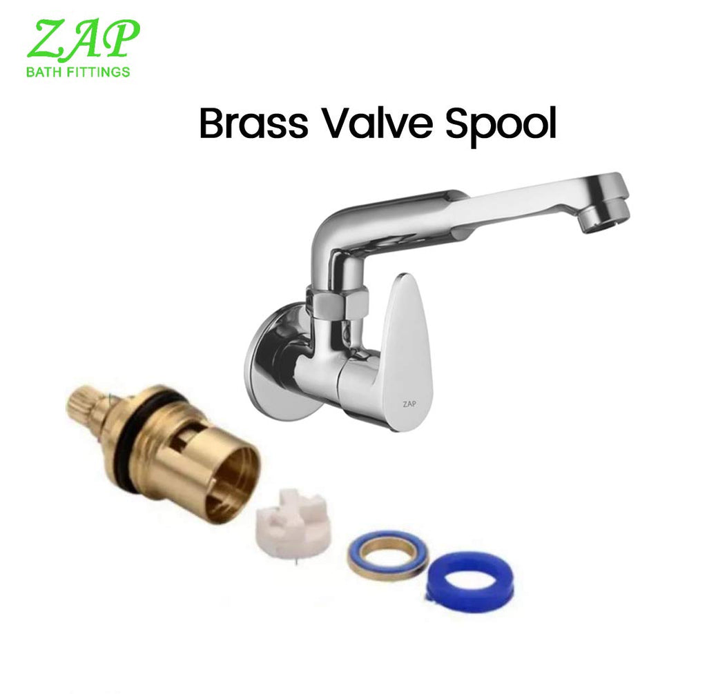 ZAP Brezza Sink Cock/Chrome Finish/Brass with 360 Spout (17x3 Inch)