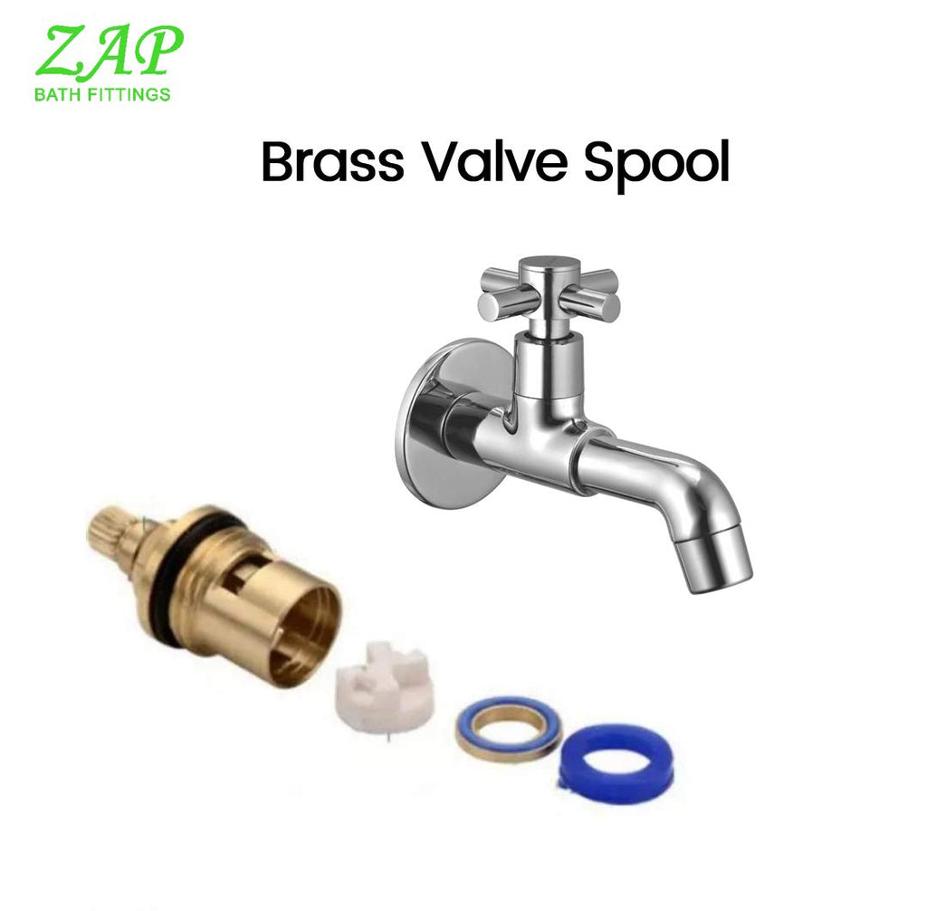 ZAP 100% High Grade Brass Long Body Bib Cock for Basin, Bathroom & Kitchen/Chrome/Brass