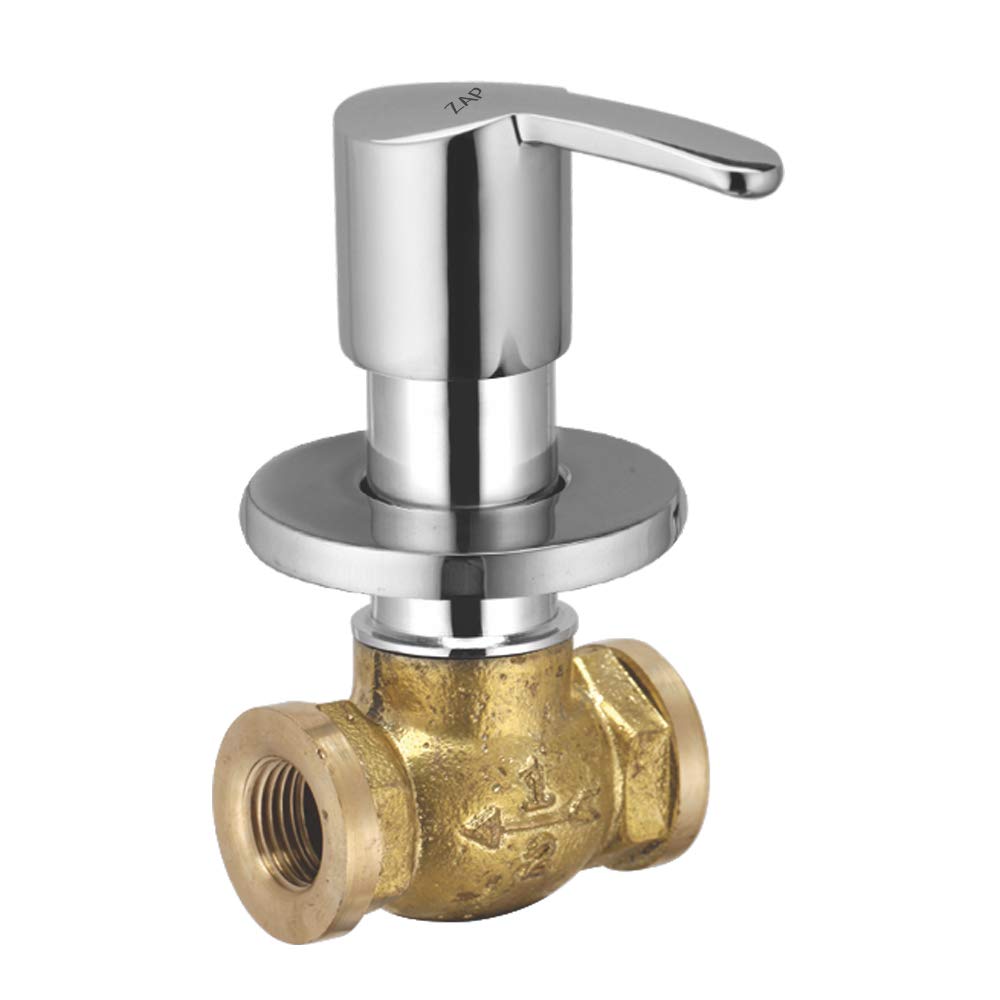 Prime Stop Cock Brass Chrome Plated | Concealed Valve 3/4 Inch Bathroom Tap Quarter Turn Tap