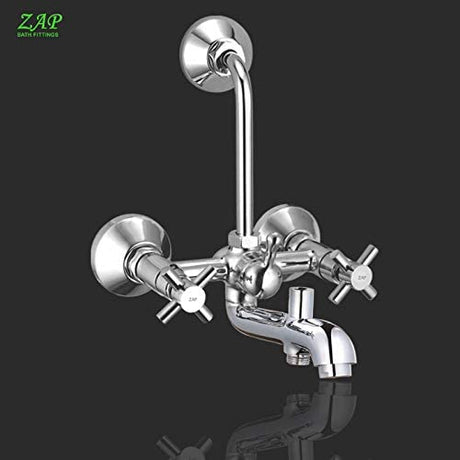 Caster Brass 3-in-1 Wall Mixer