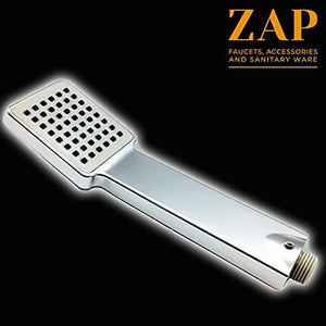 ZAP BX009 ABS High Pressure Handheld Shower Set | With Hose Pipe & Screws | Chrome Finish