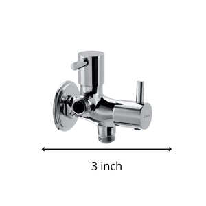 Elixir Angle Valve 2 in 1 Dual Control with Wall Flange