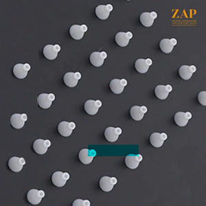 Zap Ultra ZX 3452 Stainless Steel Handheld Shower | Square Design with Chrome Finish and High Pressure (With Hose Pipe)
