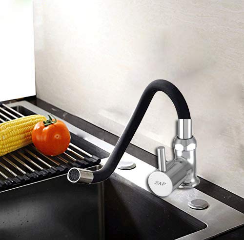 Pluto Kitchen Sink Tap with Flexible Silicone Swan Neck