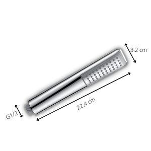 ZAP | HS-004 Delta Series | High Pressure Handheld Shower Head | Chrome Finish | ABS Body | Universal Wand Design | Without Hose & Bracket