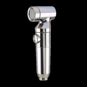 ZAP Ultra ZX1034 Health Faucet | Handheld Toilet Jet Spray | Chrome Finish | 1.5m Stainless Steel Hose | Wall Hook & Clutch Set | Bidet Spray Gun for Bathroom