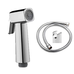 ZAP Stainless Steel Health Faucet Set | Handheld Toilet Bidet Sprayer with Hose & Wall Hook | Adjustable Pressure | Leak-Proof | Easy DIY Installation | Multipurpose Use Visit th