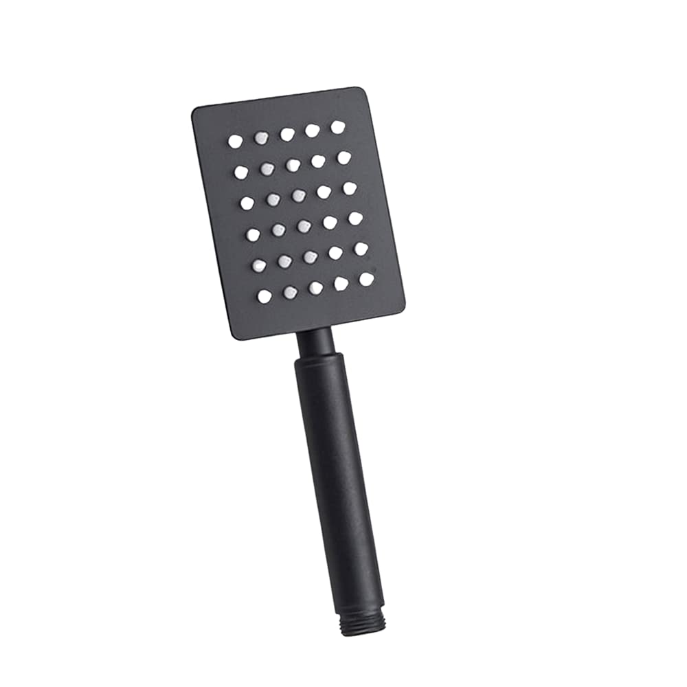 ZAP Ultra ZX 3452 Stainless Steel Handheld Shower | Square High Pressure Hand Shower with Chrome Finish | Rust-Resistant, Easy to Install (BLACK)