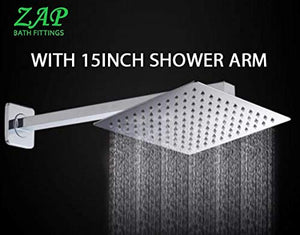 Geo Wall-Mounted Mixer Tap with Overhead Shower