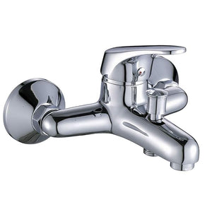 ZAP Bolt Series 3-in-1 Single Lever Brass Wall Mixer with Multi-Flow Hand Shower and Complete Shower Set – Chrome Finish