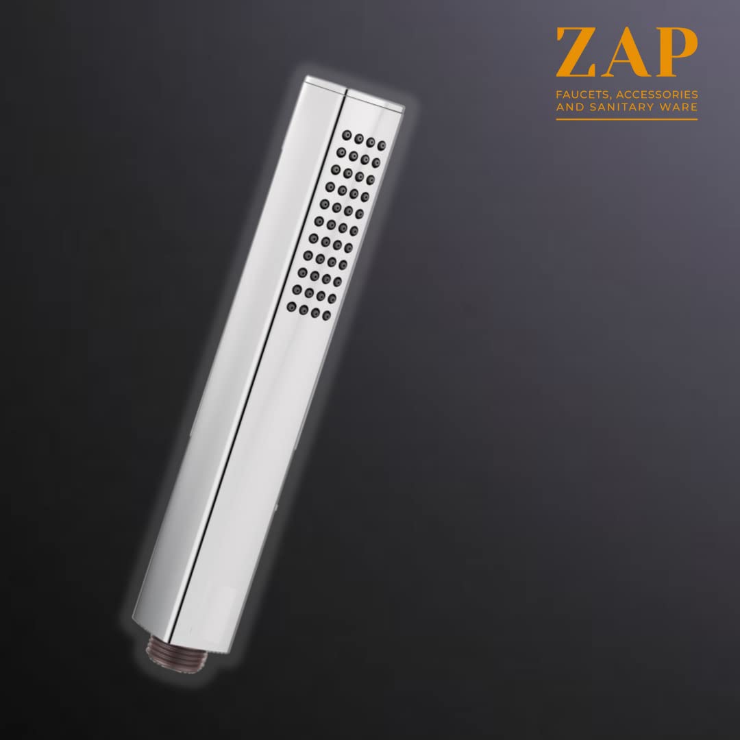 HS-005 Cube Series Hand Held Shower High Pressure Chrome Universal Wand Shower Heads ABS & Chrome Finish Only Hand Shower (Without Hose & Bracket) Set of (1)