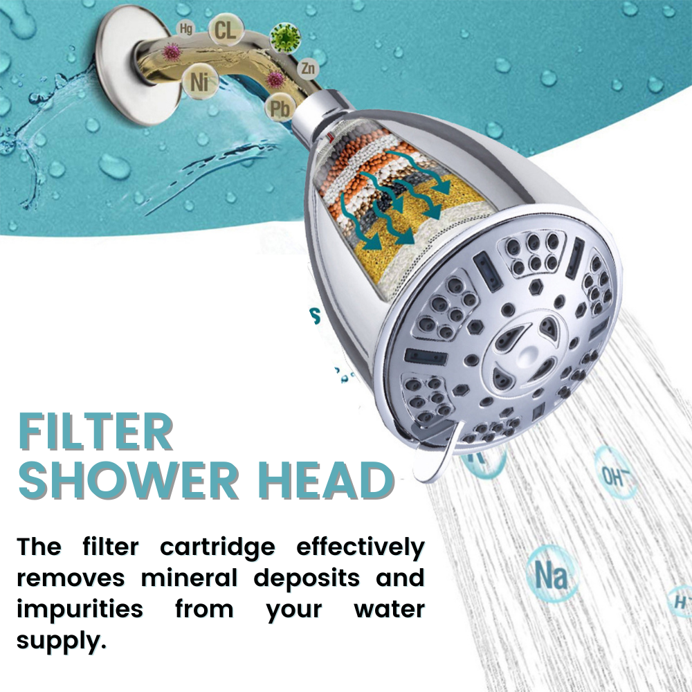 ZAP OH56 Water Shower Filter Showerhead