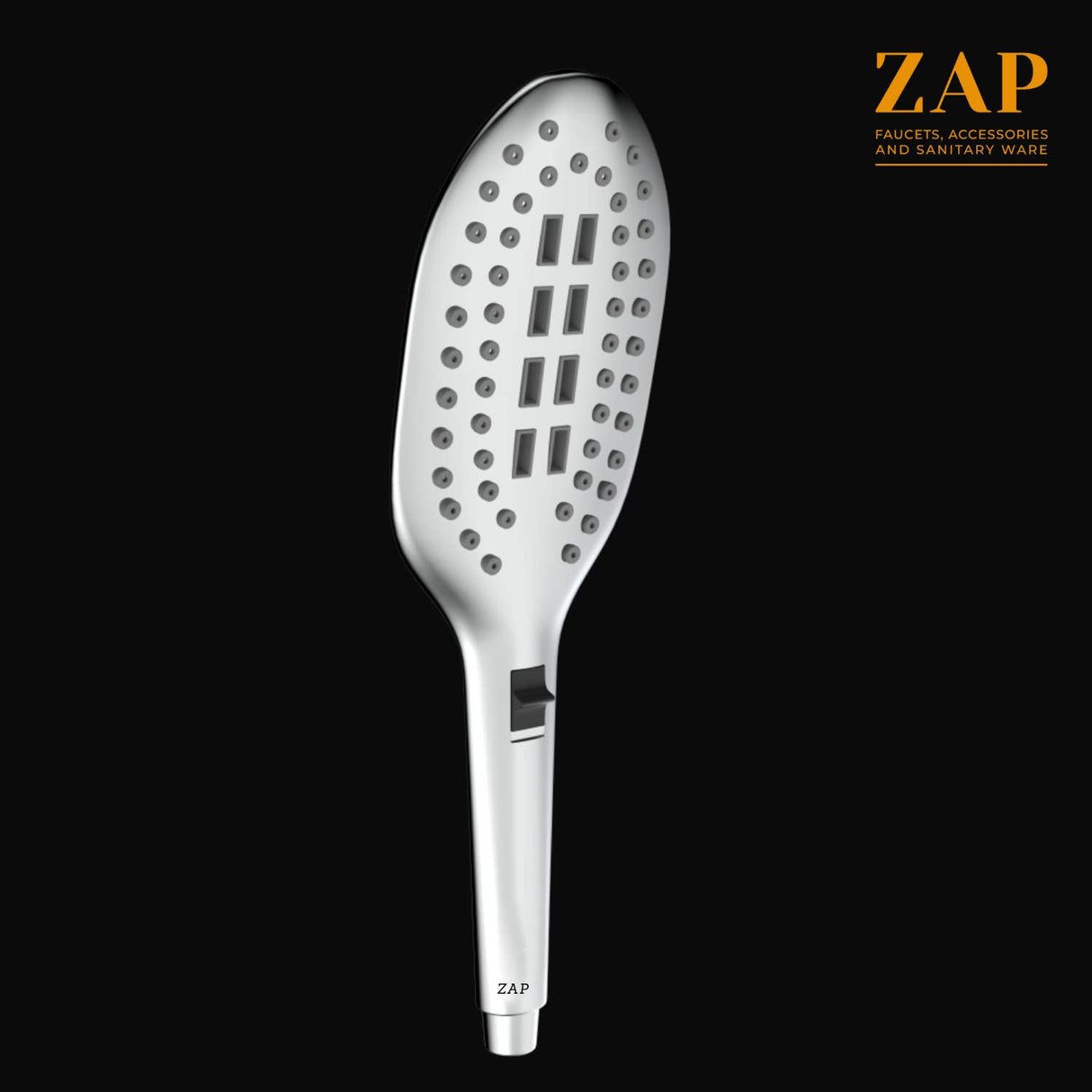 ZX3412 Switch Hand Shower With Silicone Free Nozzles, Stainless Steel Finish, Lightweight, Great Grip, Precise Water Flow(Ultra Modern Sleek, Rain & Massage Spray)