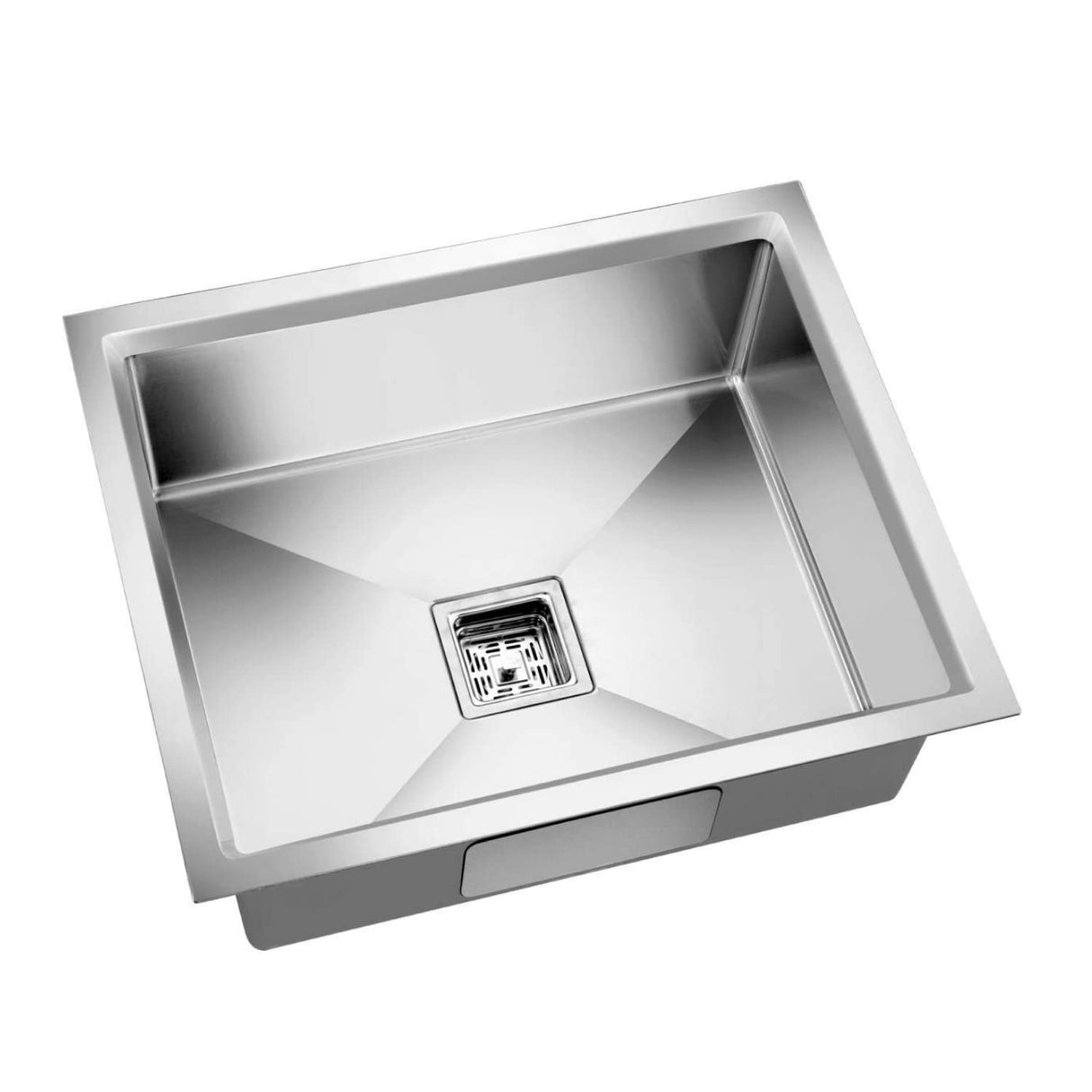 ZAP Kitchen Sink Single Bowl 21x18x10 Inch | Matte Finish SS-304 Stainless Steel | Includes Waste Coupling, Waste Pipe & Drainer Basket | Spacious, Durable & Stain Resistant Modern Sink
