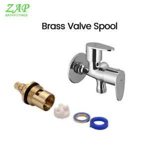 ZAP Pluto 2-Way Bib Cock Faucet – Set of 2 | Heavy-Duty Brass 9x5 Inch Dual Outlet Tap with Chrome Finish, Wall Flange & Water-Saving Nozzle | Washing Machine Compatible | 2-in-1 Bathroom/Kitchen Faucet | Made in India