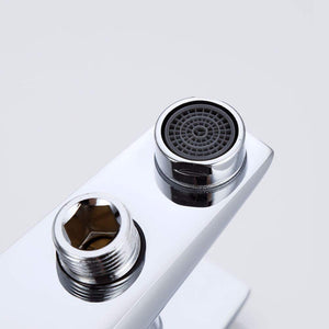 ZAP Ocean Series 3-in-1 Single Lever Wall Mixer Tap | 100% Brass Bathroom Fitting with Hand Shower Provision | Chrome Finish | Hot & Cold Water Control | Wall Mounted | Made in India