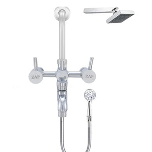 Turbo 3-in-1 Brass Wall Mixer Set