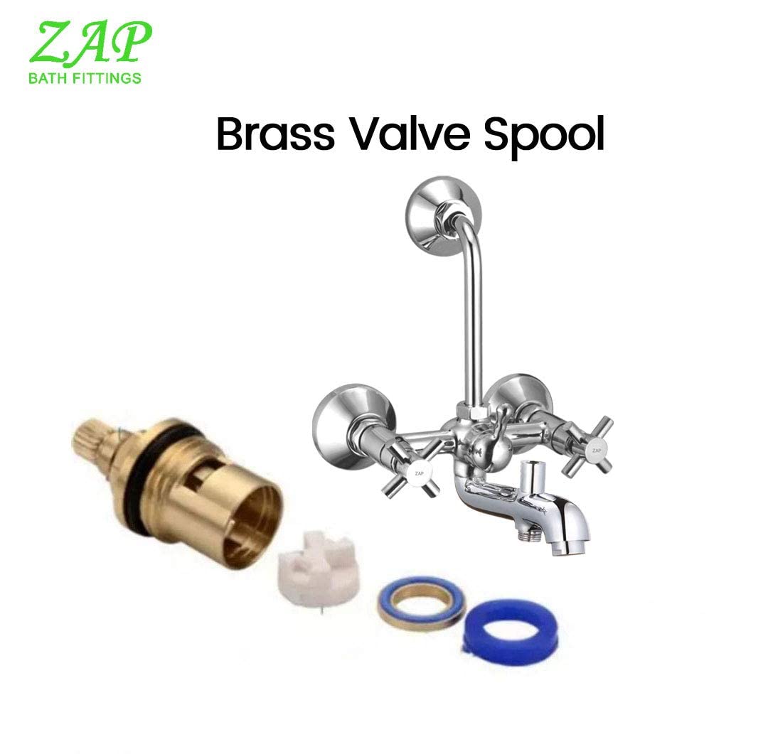 Caster Brass 3-in-1 Wall Mixer