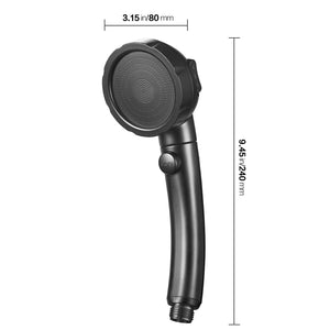 ZAP Exotic Series Handheld Shower Set | High Pressure Detachable Shower Head with Hand Spray | ON/OFF Pause Switch | 3 Spray Settings | Matte Black Finish