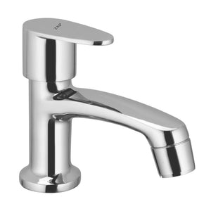 ZAP Pluto Pillar Cock | Premium Brass Long Body Bib Cock | Chrome Plated Hot or Cold Water Tap for Bathroom, Kitchen, Wash Basin | Sleek Modern Design