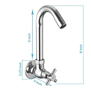 Caster High-Grade Brass Sink Tap for Kitchen with 360° Swivel Spout