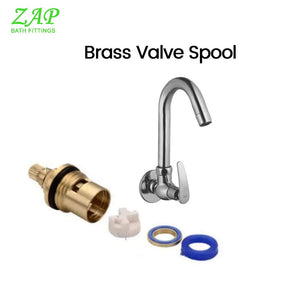 ZAP Arrow Light Wall-Mount Kitchen Sink Tap | Chrome Finish | Easy-to-Use Brass Sink Cock for Home & Kitchen