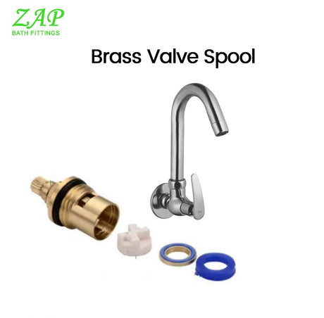 ZAP Arrow Light Wall-Mount Kitchen Sink Tap | Chrome Finish | Easy-to-Use Brass Sink Cock for Home & Kitchen