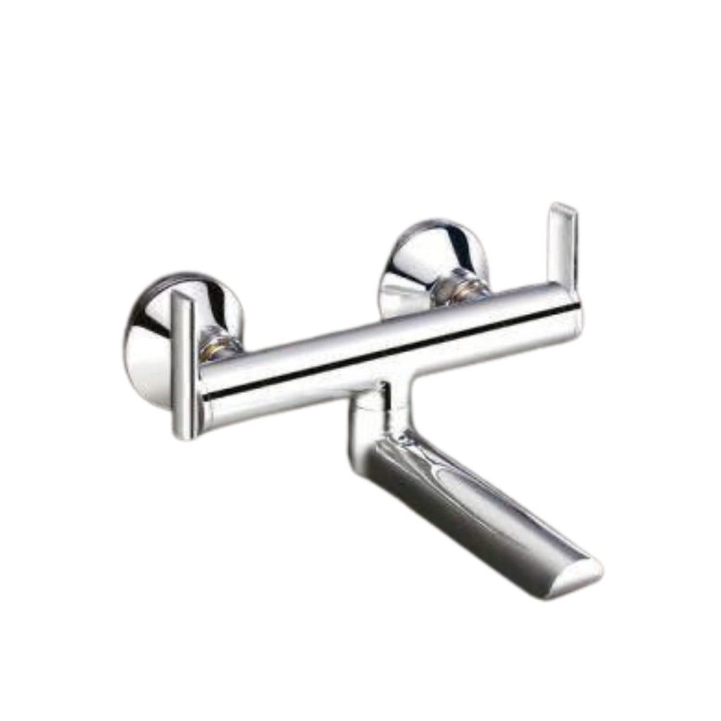 Ultra Cube Series Wall Mixer, Wall Mounted for Hot and Cold Water Both (Chrome Finished)