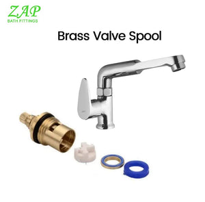Zap Brezza Swan Neck Faucet Tap for Kitchen & Bathroom | 20x3 Inch Brass Body with Chrome Finish | Swivel Spout Sink Tap for Wash Basin & Countertop Mounting