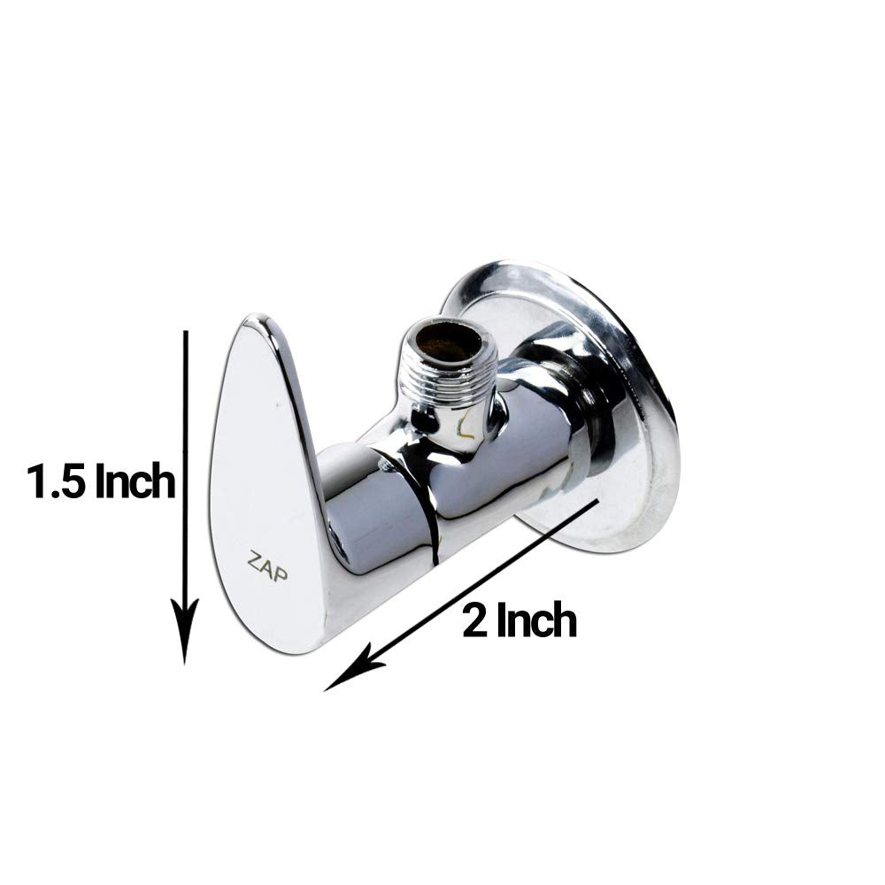 ZAP Brezza Series Brass Bathroom Tap Combo | 3-in-1 Wall Mixer, 6 Angle Cocks, 2 Long Body Taps, 1 Pillar Cock | 100% Brass | Chrome Finish | Complete Bathroom Fittings Set | Made in India