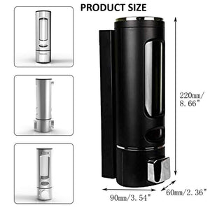 ZAP Combo Pack of 2 Soap Dispenser | Wall Mount Transparent Liquid Soap Dispenser & Bottle for Kitchen Bathroom (Pack of 2)