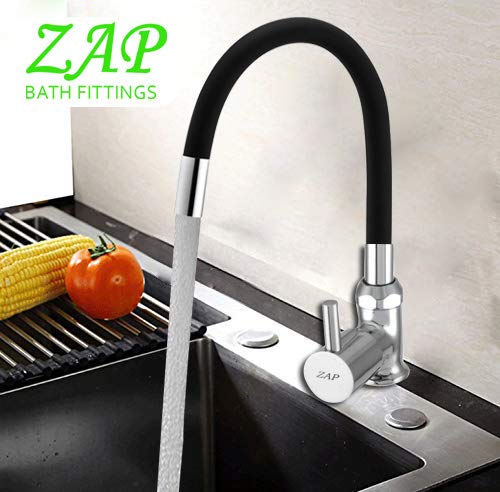 Pluto Kitchen Sink Tap with Flexible Silicone Swan Neck