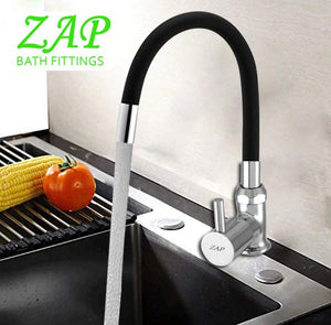 Pluto Kitchen Sink Tap with Flexible Silicone Swan Neck