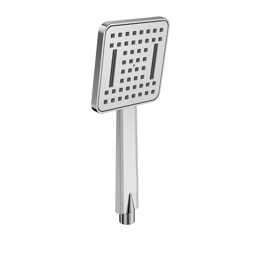 FX7653 Hand Shower With Flexible Silicone Nozzles, Stainless Steel Finish, Lightweight, Great Grip, Precise Water Flow (Ultra Modern Sleek, Rain and Soft Flow Water)