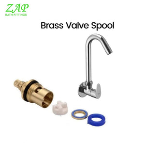 ZAP Pluto Light Wall-Mount Kitchen Sink Tap | Chrome Finish Brass Sink Cock | Easy-to-Use Kitchen Faucet for Home
